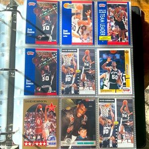 David Robinson lot - 6 cards